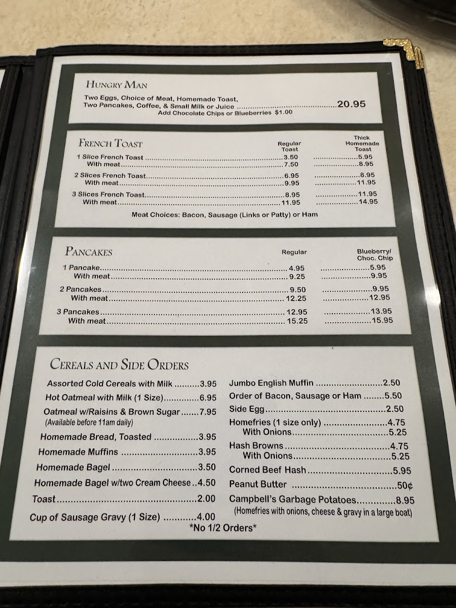 Campbell's Diner Menu - Image 2