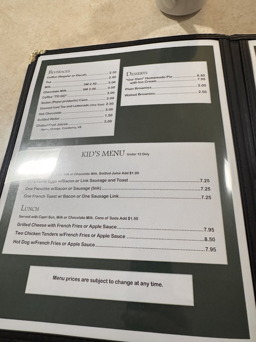 Campbell's Diner Menu - Image 5