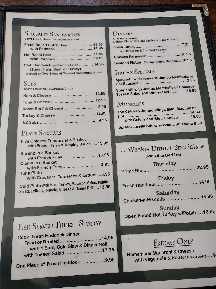 Campbell's Diner Menu - Image 6